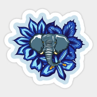 Blue Safari Sticker